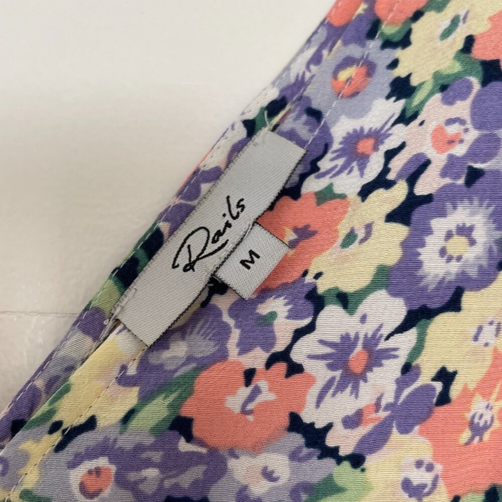 Rails Posey Field Audrina V-Neck Midi Size M Euc - image 4